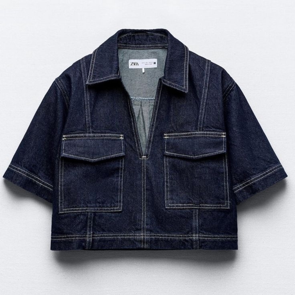 Zara Dark Denim Shirt